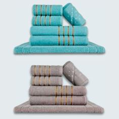 Imagem de Jogo De Toalhas 12 P? S Cole??O Montreal 100% Algod? O Vd + cz