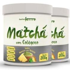 Imagem de Kit 2 Matcha Solúvel Apisnutri Femme Abacaxi com Hortelã 200g