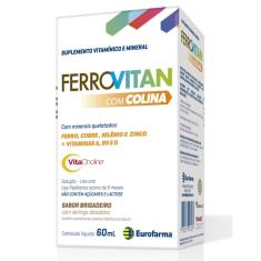 Imagem de Suplemento Vitamínico e Mineral Ferrovitan Eurofarma 60ml