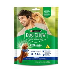 Imagem de Petisco Nestlé Purina Dog Chow Oral Extra Life Cães Adultos Raças Médias & Grandes - 80 G