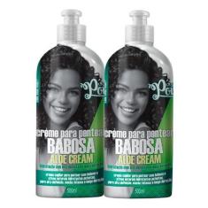 Imagem de Creme Para Pentear Soul Power Babosa Aloe Cream 500ml  Kit com duas un