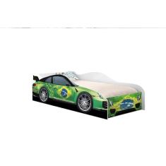 Imagem de Mini Cama Carro Infantil Juvenil Copa Brasil Luke Móveis