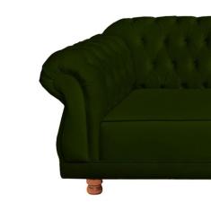 Imagem de Sofá Chesterfield Elisabeth 2,30 - Suede Verde Musgo / Sala De Estar,