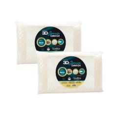 Imagem de Travesseiro Viscoelástico 3D Gomos DaNasa DT3200 Kit c/ 2 Un (45x65) - Duoflex