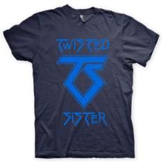 Imagem de Camiseta Twisted Sister Marinho e  Claro em Silk 100% Algodão