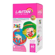 Imagem de Suplemento Vitamínico Infantil Lavitan Kids Sabor Tutti-Frutti com 60 comprimidos 60 Comprimidos Mastigáveis