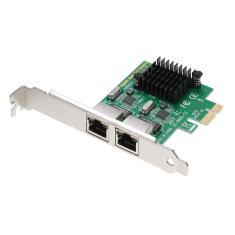 Imagem de Placa do servidor de rede 2 portas Gigabit 1000M pci-e Ethernet Adapter Suporte PCI-EX1 / X4 / X8 / X16