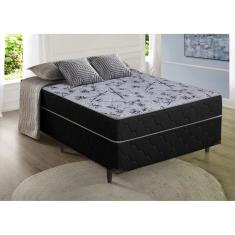 Imagem de Cama box Suiça Casal Molas ensacadas 138x188x60 Preto