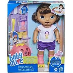 Imagem de Boneca BABY Alive Aprendendo a ANDAR de Patins Morena Hasbro F5354