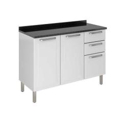 Imagem de Balcão De Cozinha Ig3g2-120 Társila Itatiaia Branco Neve