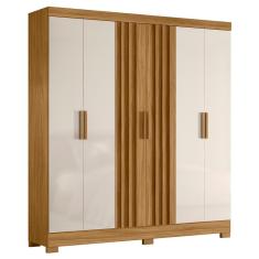 Imagem de Guarda Roupa Casal Valença 6 Portas Ripado - Moval