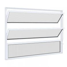 Imagem de Janela Basculante sem Grade Riobras Alumínio  60cmx80cm Branco