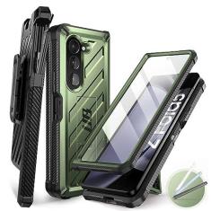 Imagem de SUPCASE Capa para Galaxy Z Fold 5 (Unicorn Beetle), [Clipe de cinto com suporte para caneta S ] [protetor de tela e suporte embutidos] Capa de celular resistente à prova de choque resistente para