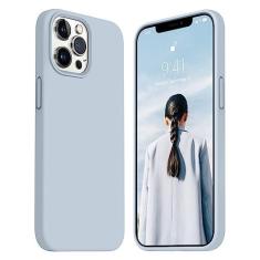 Imagem de Jele Capa à prova de choque projetada para iPhone 13 Pro Max, capa de telefone de silicone líquido com [forro de microfibra macio antiarranhões] Capa fina e fina com proteção contra quedas de grau