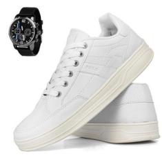 Imagem de Tênis Masculino Kit Relogio Ponteiro Estilo Sapatenis Casual-Masculino