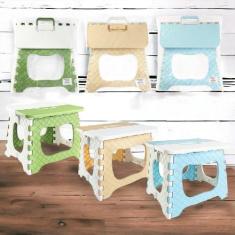 Imagem de Banqueta Dobrável Banquinho Plástico Retrátil Infantil - Wincy