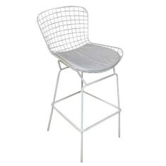 Imagem de Banqueta Figueres Bertoia Branca