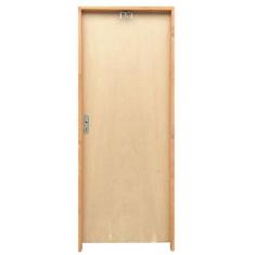 Imagem de Kit Porta de Madeira Semi-Oca Lisa Rodam Mescla - Lado Direito - 2.10 