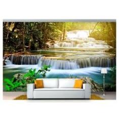 Imagem de Papel De Parede Cachoeira Natureza Mata 3D Nch148