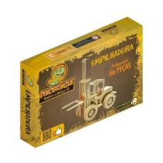 Imagem de Quebra-Cabeça 3D Empilhadeira 56 Peças Dinobrinque