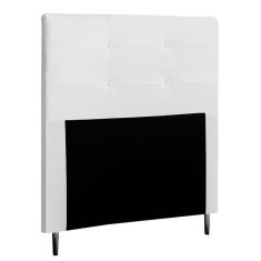 Imagem de Cabeceira Cama Box Solteiro Luna 90Cm Corano Branco - Abmaza