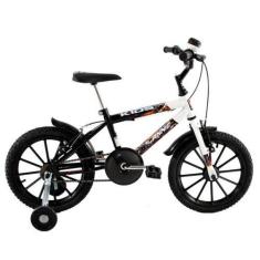 Imagem de Bicicleta Infantil Aro 16 Kids cor Preto com Branco - Dalannio Bike
