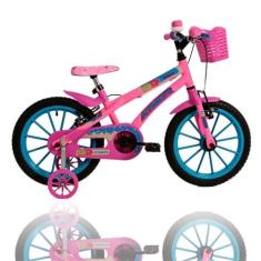 Imagem de Bicicleta Infantil Aro 16 Athor Baby Lux Angel Feminina Rosa