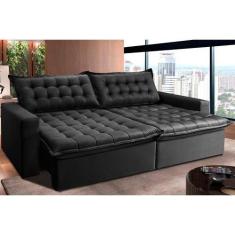 Imagem de Sofá Retrátil Reclinável e Cama 2,75m Cama inBox Flex Suede Velusoft P