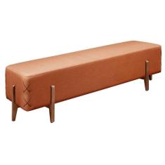 Imagem de Recamier Eros Luxo Madeira Maciça Castellar Móbile Linho Terracota Linho Terracota