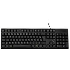 Imagem de Teclado Universitario Com Fio ABNT2 USB Preto Max Print