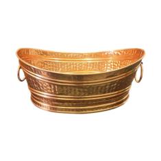 Imagem de Champanheira em Cobre Oval com Alças Artesanal - 10 litros