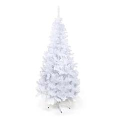 Imagem de Árvore De Natal Branca Pinheiro 1,50 Papai Noel 220 Galhos