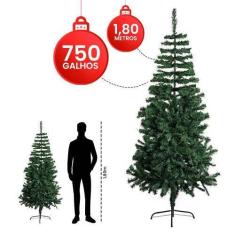 Imagem de Árvore de Natal Pinheiro de Luxo 1,80 Altura com 750 Galhos - Wincy - 