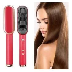 Imagem de Escova Alisadora De Cabelo Pente Elétrico Portátil Bivolt - BR