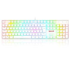 Imagem de Teclado Mecânico Redragon Mitra - ABNT2 - Iluminação RGB Chroma - Switch Azul - Branco - K551W-RGB