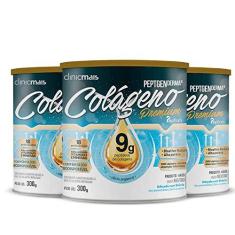 Imagem de Kit 3 Colágeno Hidrolisado Premium 9g Clinic Mais 300g Neutro