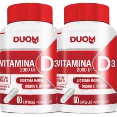 Imagem de Combo 2 vitamina D3 2000UI 60 caps cada total 120 caps duom
