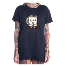 Imagem de Camiseta blusao feminina viciado em café kawaii