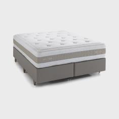 Imagem de Colchão King Molas Ensacadas Venus 193x203x35cm Herval Branco/Bege