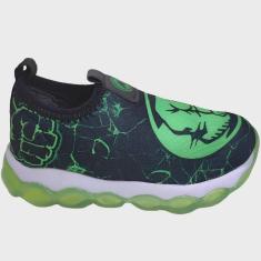 Imagem de Tênis Luz Infantil Menino Casual Com Led Calce Fácil Mini Pé Mp-2202