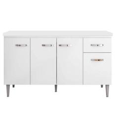 Imagem de Balcão Pia Gabriela 150cm Com Tampo Mdp - Ajl Móveis