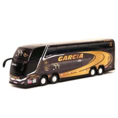 Imagem de Brinquedo Miniatura Ônibus Viação Garcia Preto 30cm - Marcopolo G7 Dd