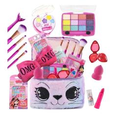 Imagem de Kit Maquiagem Criança Infantil Maleta + Batom Sombra Pincel