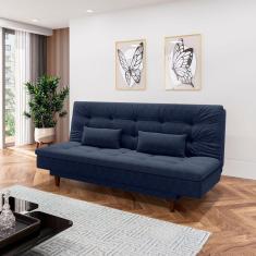 Imagem de Sofá Cama 3 Lugares 190 Cm Sofanete Nabalina Azul