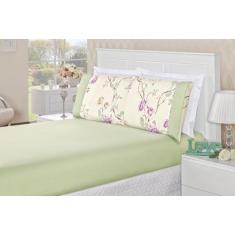 Imagem de Jogo De Cama Naturalle Casal Queen 3 Peças Verde - Bia Enxovais