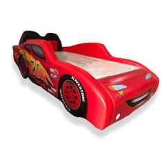 Imagem de Cama Carro Z15 Solteiro Totalmente Estofada - Cor Vermelha Tamanho:solteiro