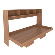 Imagem de Cama Retrátil Horizontal Solteiro 195,8X121,6X94,5 Amêndoa - Tecnomobi