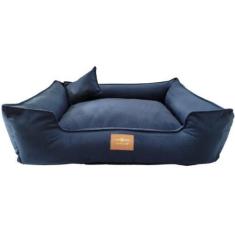 Imagem de Cama Caminha De Pet Para Cachorro Grande Veludo 85X70 Gg - Cochilo Pet