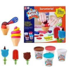 Imagem de Brinquedo Massa Massinha De Modelar Sorveteria 13 Acessórios - Diver T