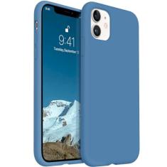 Imagem de AOTESIER Compatível com capa para iPhone 11, [silicone de grau alimentício] proteção contra quedas de corpo inteiro à prova de choque com forro macio antiarranhões capas de telefone para iPhone 11 de